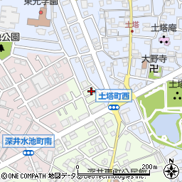 大阪府堺市中区深井東町3109周辺の地図