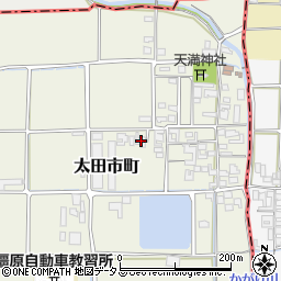奈良県橿原市太田市町95周辺の地図
