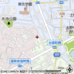 大阪府堺市中区深井東町3071周辺の地図