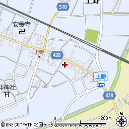 三重県多気郡明和町上野305周辺の地図