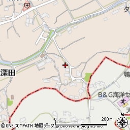 岡山県浅口市鴨方町深田2661周辺の地図