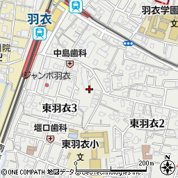 大阪府高石市東羽衣3丁目12周辺の地図