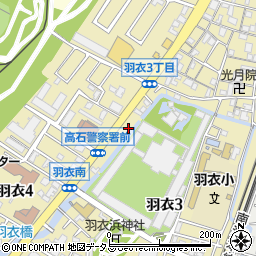 大阪府高石市羽衣周辺の地図