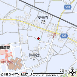 三重県多気郡明和町上野周辺の地図