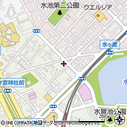 タイムズ深井駅前第３駐車場周辺の地図