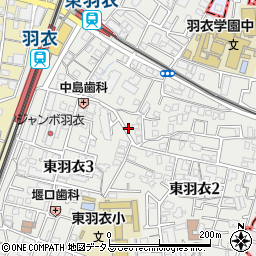 大阪府高石市東羽衣3丁目11周辺の地図