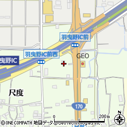 大阪府羽曳野市尺度25周辺の地図