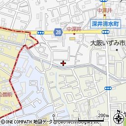 大阪府堺市中区深井中町1080-26周辺の地図