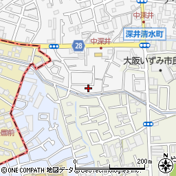 大阪府堺市中区深井中町1080-24周辺の地図