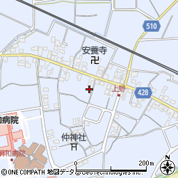 三重県多気郡明和町上野377周辺の地図