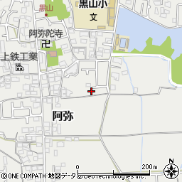阿弥2号公園周辺の地図