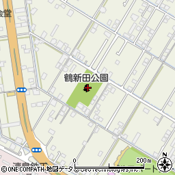 鶴新田公園周辺の地図