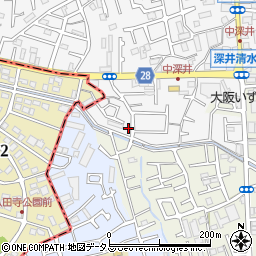 大阪府堺市中区深井中町1080-42周辺の地図