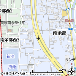 大阪府堺市美原区南余部周辺の地図