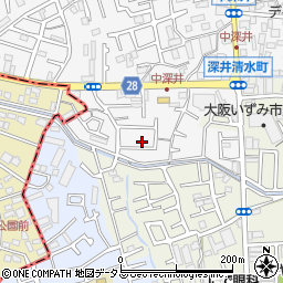 大阪府堺市中区深井中町1080-13周辺の地図