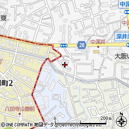 大阪府堺市中区深井中町1063周辺の地図