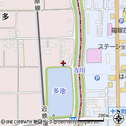 奈良県磯城郡田原本町多351-3周辺の地図