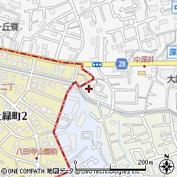 大阪府堺市中区深井中町1062-21周辺の地図