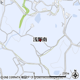 兵庫県淡路市浅野南周辺の地図
