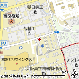 Ｊネットレンタカー堺鳳店周辺の地図