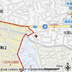 大阪府堺市中区深井中町1063-3周辺の地図