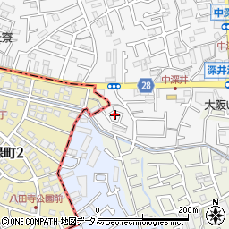 大阪府堺市中区深井中町1062-42周辺の地図