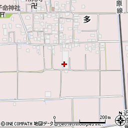 奈良県磯城郡田原本町多320-1周辺の地図