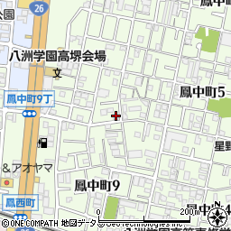 フジパレス堺鳳中３番館周辺の地図