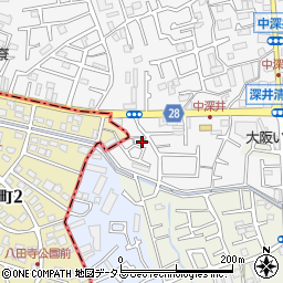 大阪府堺市中区深井中町1062-37周辺の地図