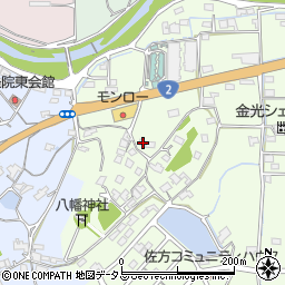 岡山県浅口市金光町佐方256-1周辺の地図