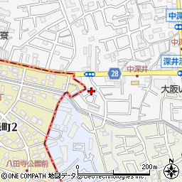 大阪府堺市中区深井中町1062-36周辺の地図