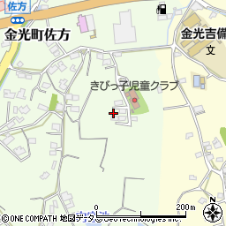 岡山県浅口市金光町佐方621周辺の地図