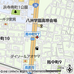 バッテリースーパー堺店周辺の地図