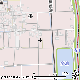 奈良県磯城郡田原本町多341周辺の地図