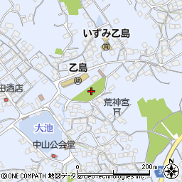 乙島公園周辺の地図