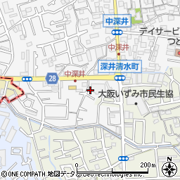 大阪府堺市中区深井中町2006-4周辺の地図