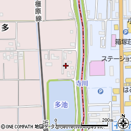 奈良県磯城郡田原本町多351-2周辺の地図