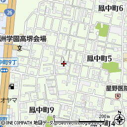 大阪府堺市西区鳳中町周辺の地図