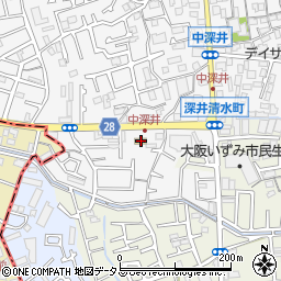 大阪府堺市中区深井中町1973-1周辺の地図