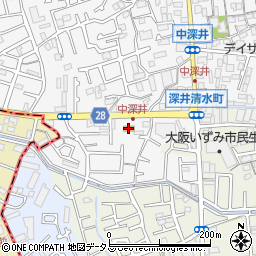 ファミリーマート堺深井中町店周辺の地図