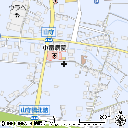 広島県福山市駅家町上山守71周辺の地図