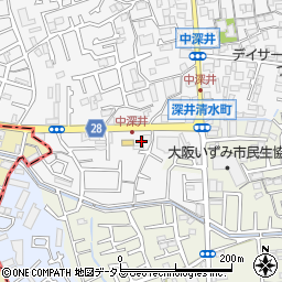 大阪府堺市中区深井中町1973周辺の地図
