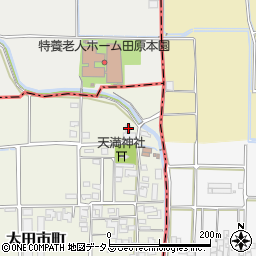 奈良県橿原市太田市町203周辺の地図