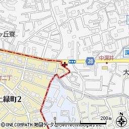大阪府堺市中区深井中町1097-4周辺の地図