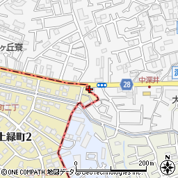 大阪府堺市中区深井中町1097-3周辺の地図