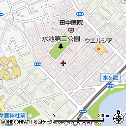 土木管理総合試験所　物理探査事業部　大阪支店周辺の地図
