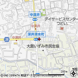 阪南自動車整備工場周辺の地図