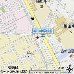 岡山県倉敷市福田町東塚周辺の地図