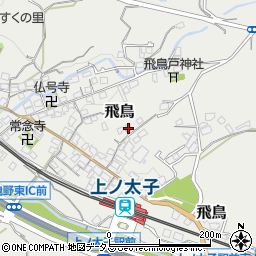大阪府羽曳野市飛鳥1141-1周辺の地図