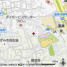 大阪府堺市中区深井中町1420周辺の地図